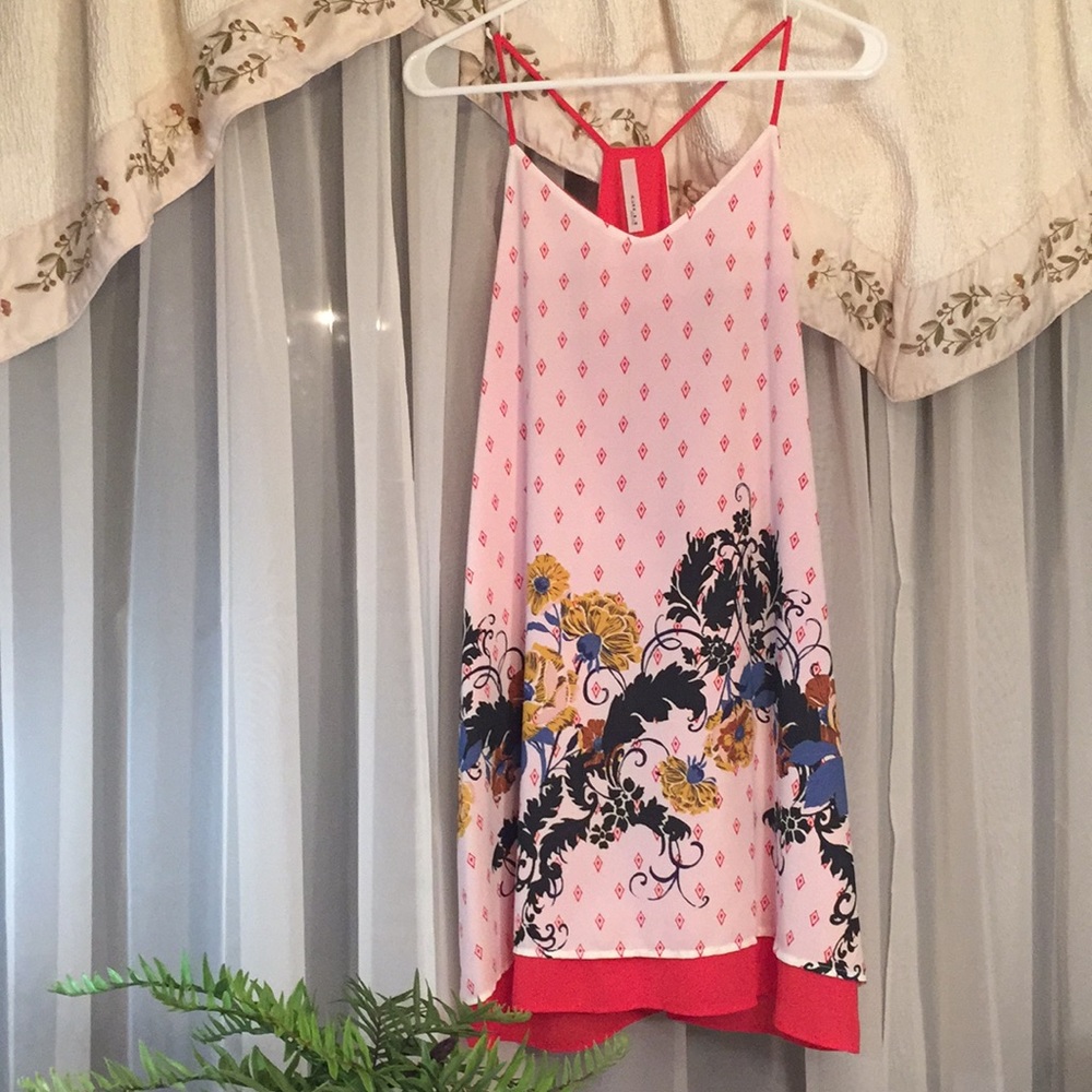 Geometric Floral Design Gilli Slip Dress Large